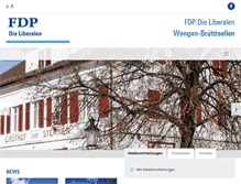 Tablet Screenshot of fdp-wangen-bruettisellen.ch